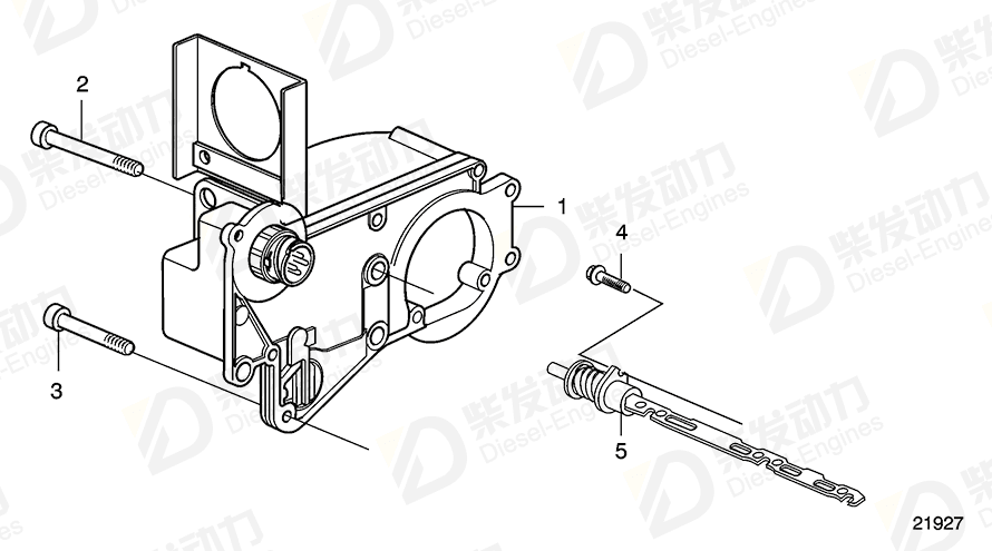 VOLVO Actuator 21124198 Drawing